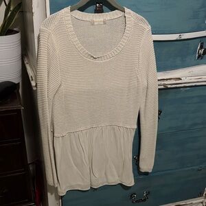 Altar'd State Cream Knit Sweater